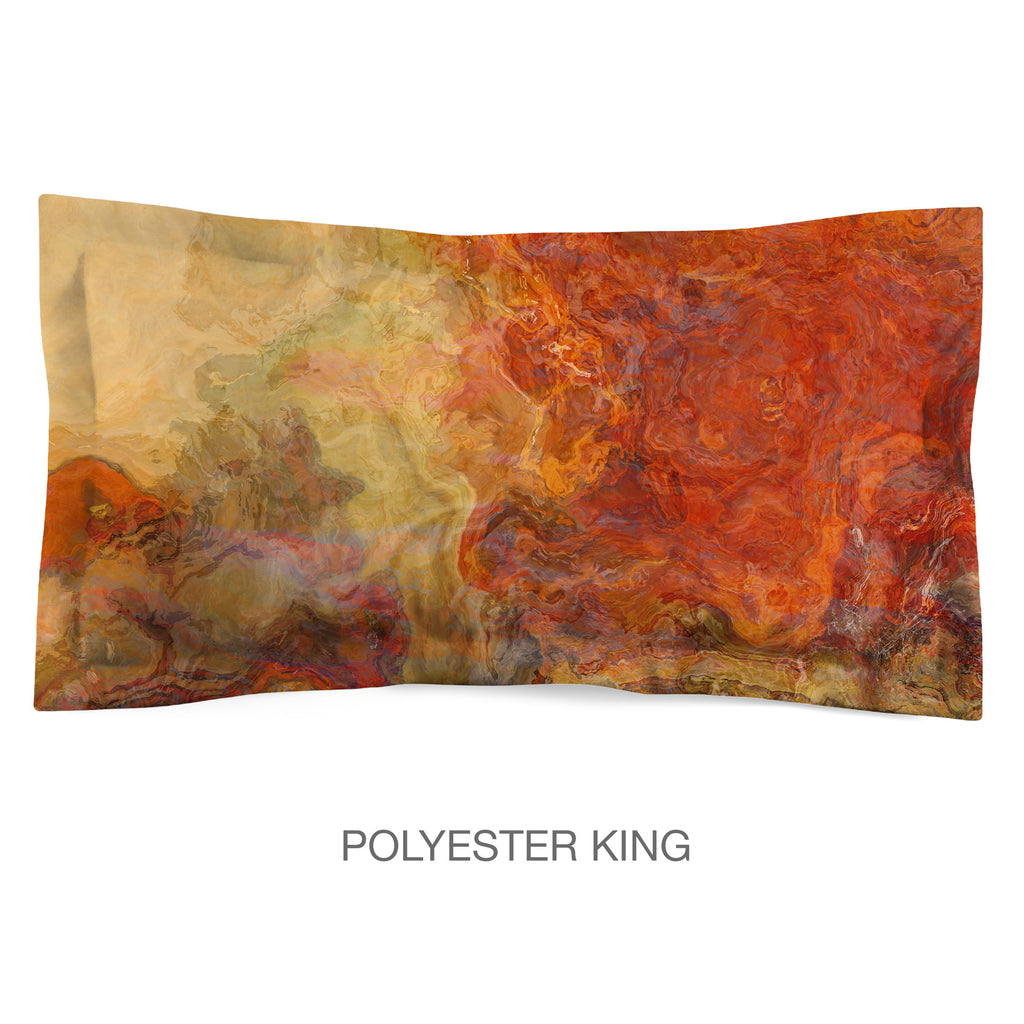 Abstract Shams in Cotton or Polyester, Magma