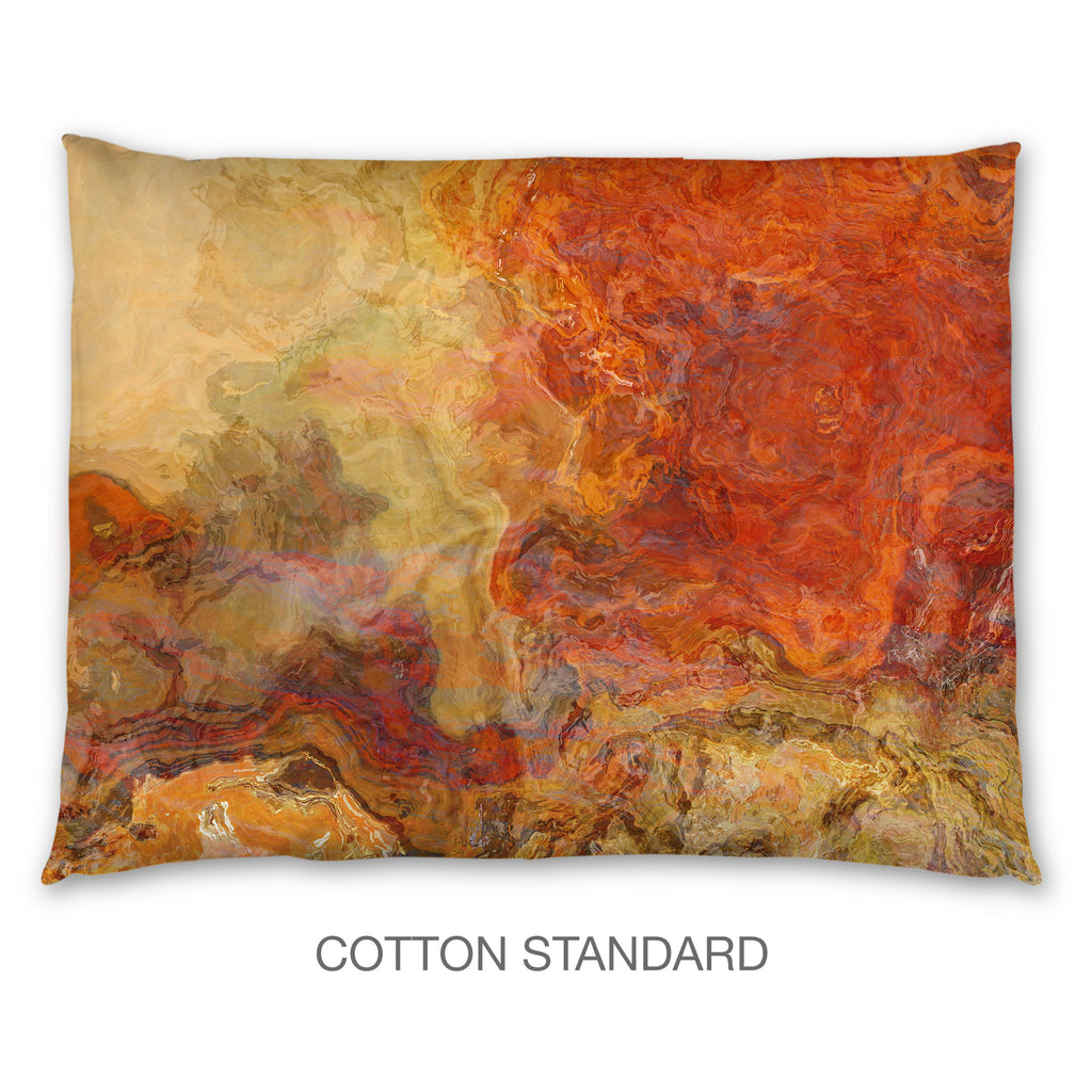 Abstract Shams in Cotton or Polyester, Magma