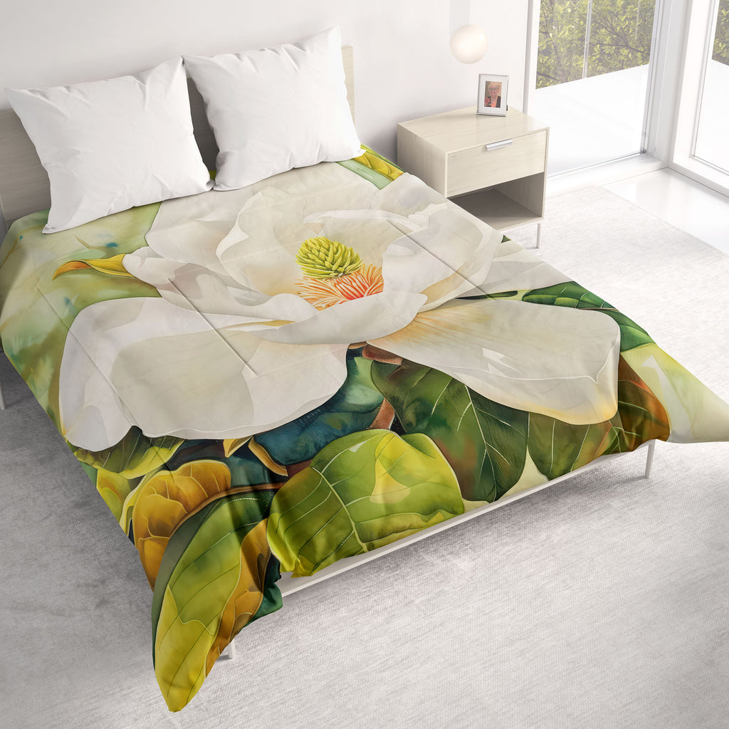 Floral Comforter, Magnolia