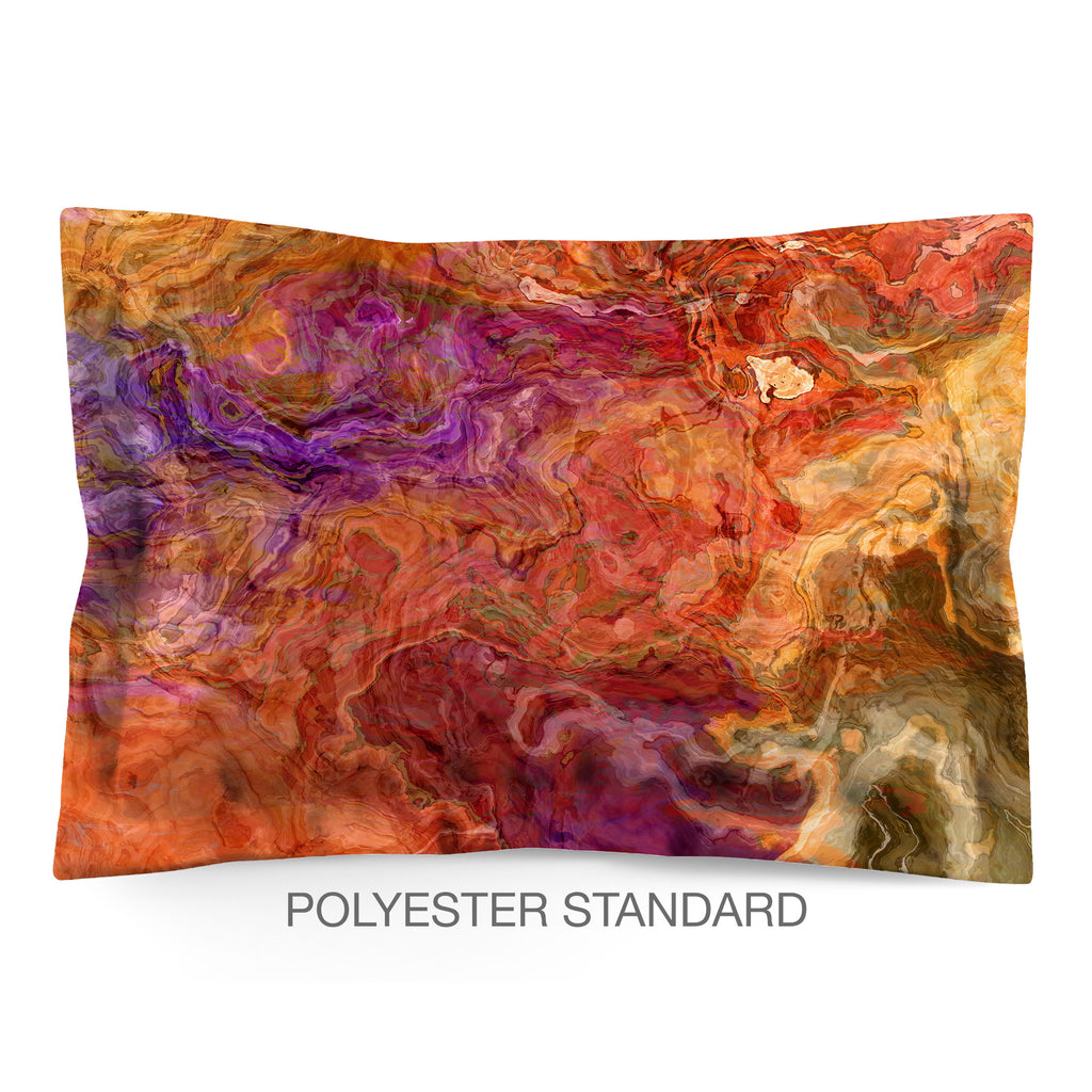 Abstract Shams in Cotton or Polyester, Mediterranean