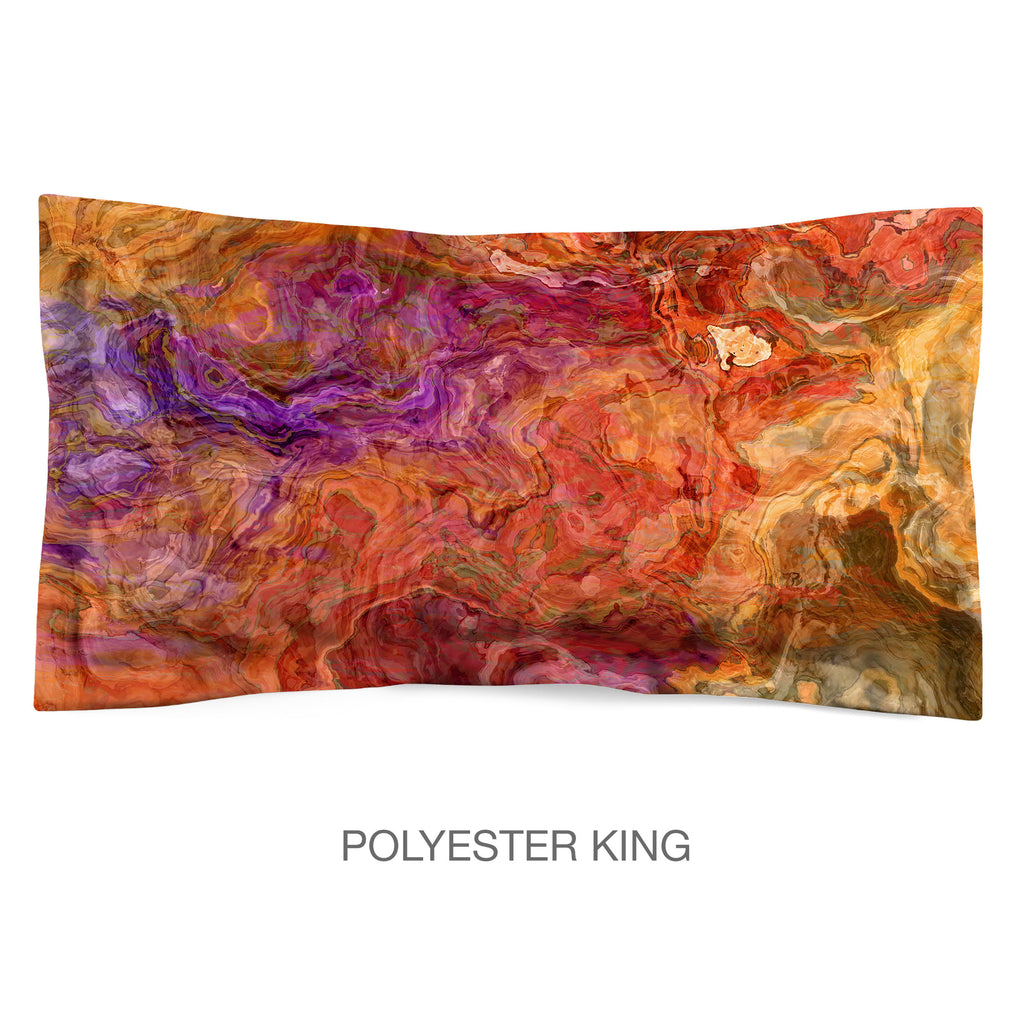 Abstract Shams in Cotton or Polyester, Mediterranean