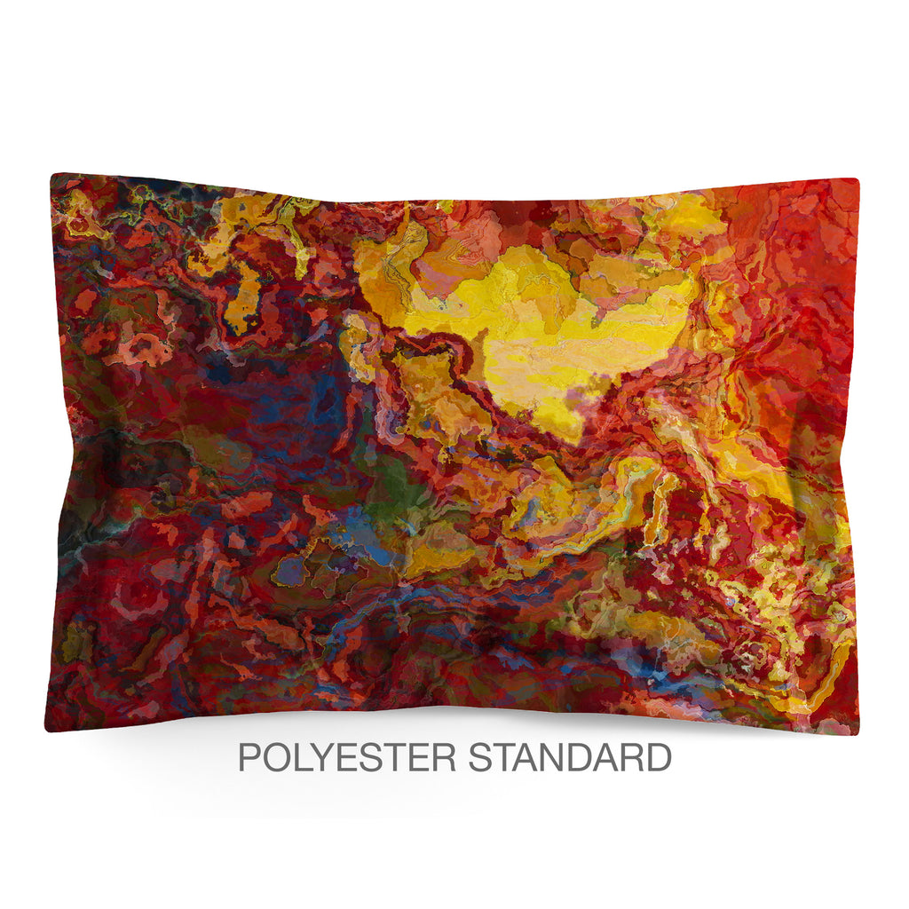 Abstract Shams in Cotton or Polyester, Momentary