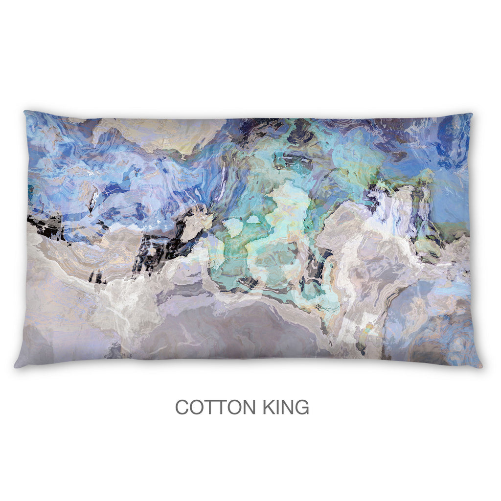 Abstract Shams in Cotton or Polyester, Out of the Blue