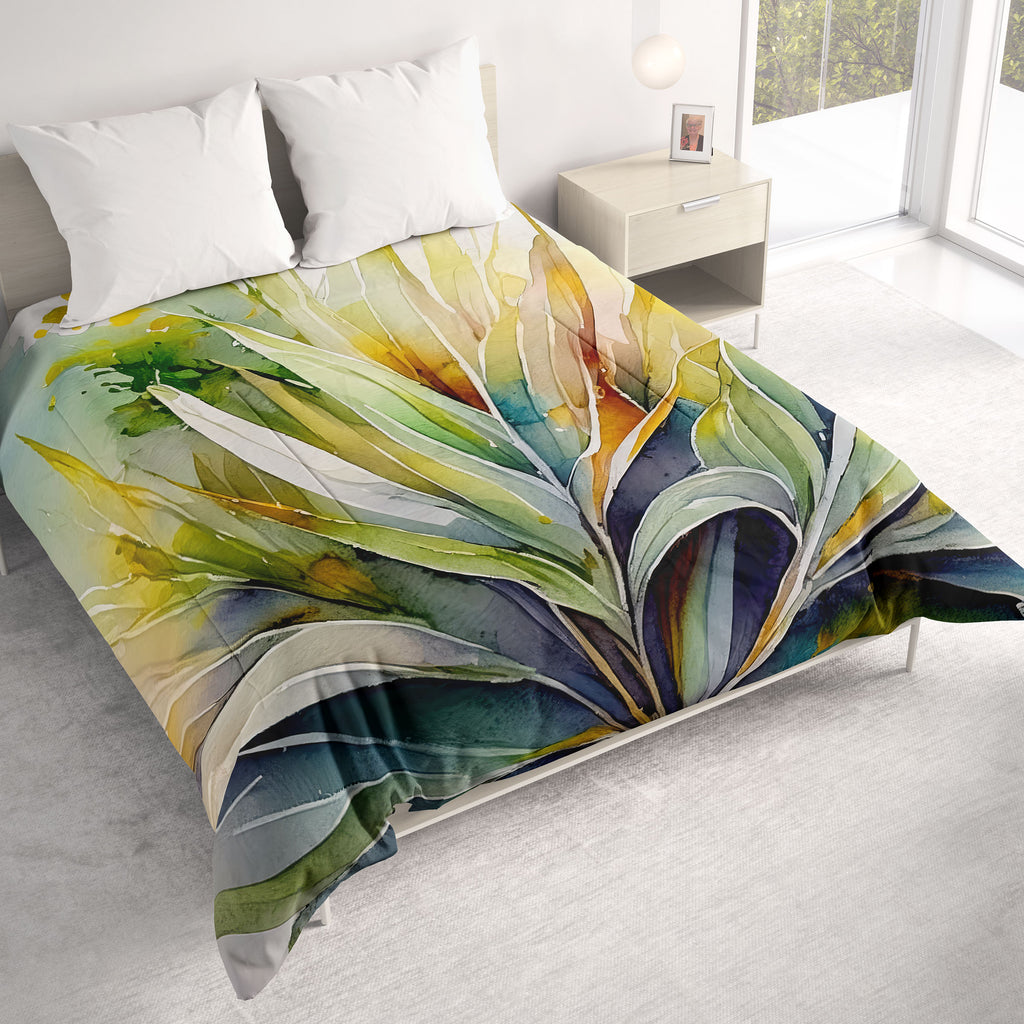 Floral Comforter, Palmetto