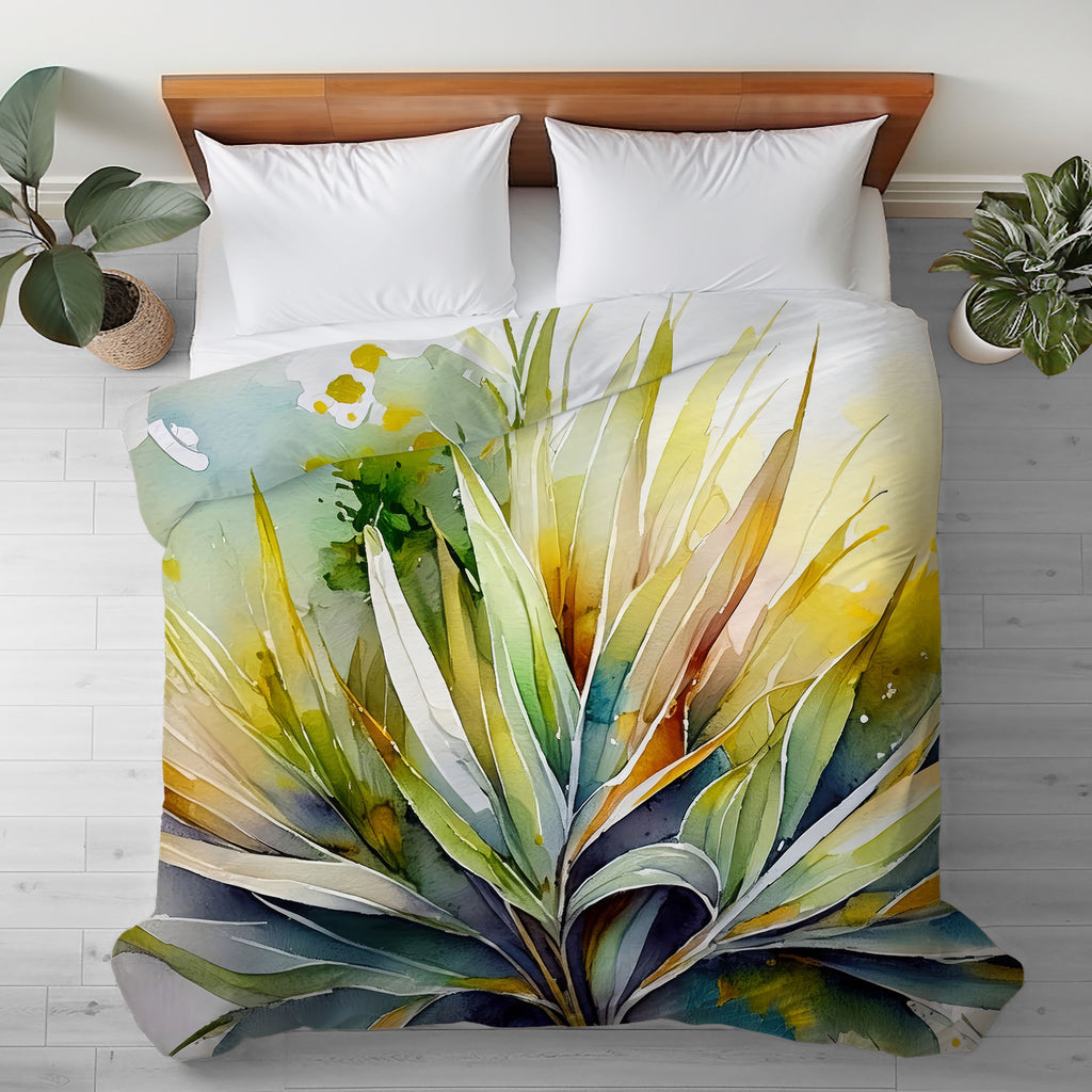 Floral Duvet Cover, Palmetto
