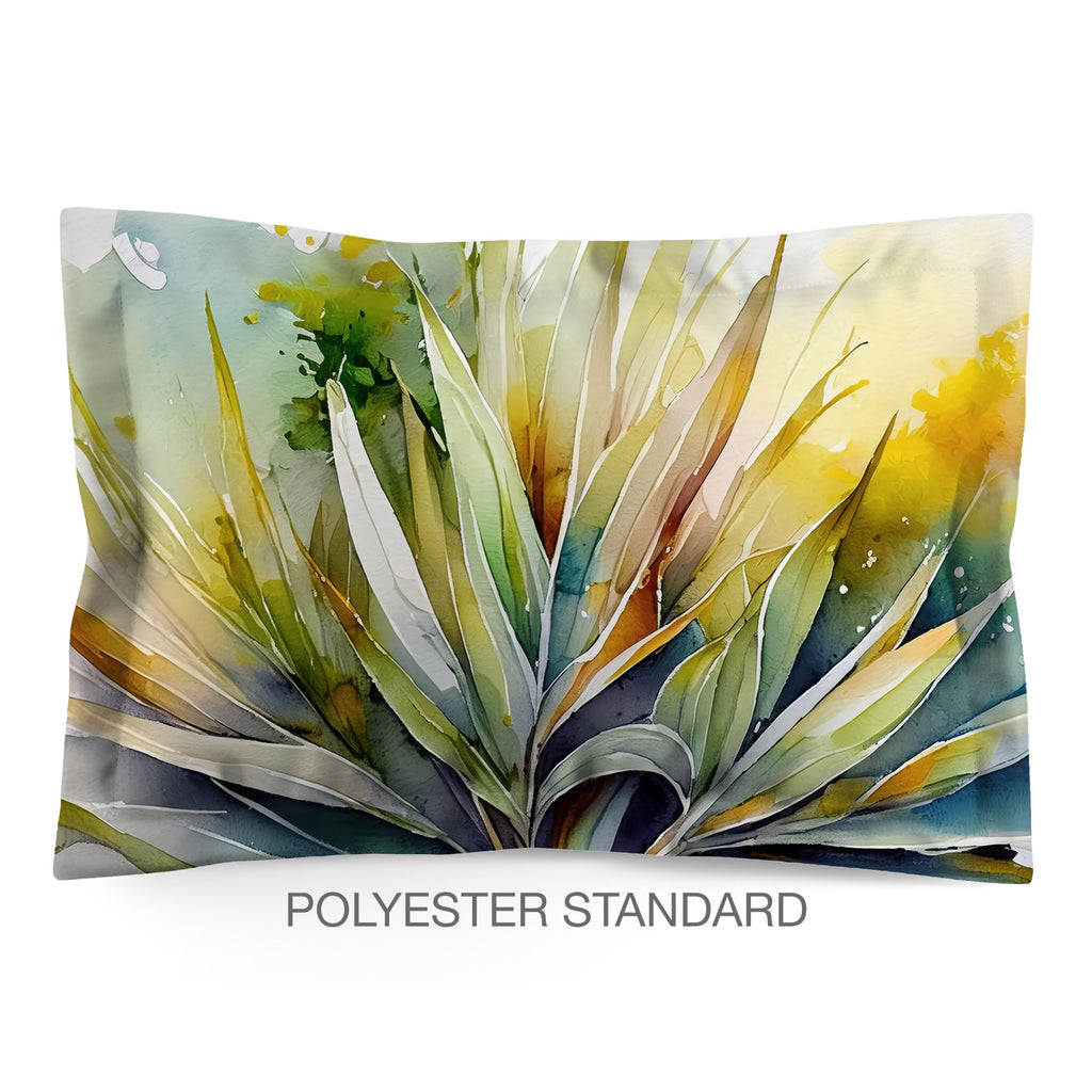 Floral Sham in Cotton or Polyester, Palmetto