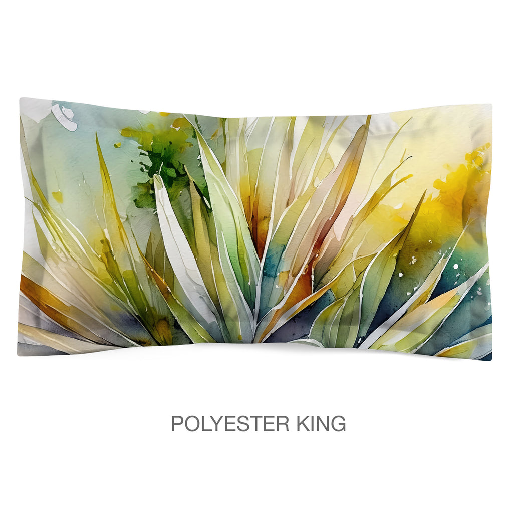 Floral Sham in Cotton or Polyester, Palmetto