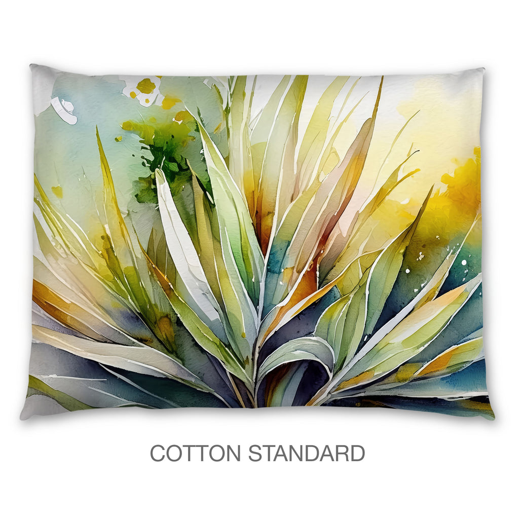 Floral Sham in Cotton or Polyester, Palmetto