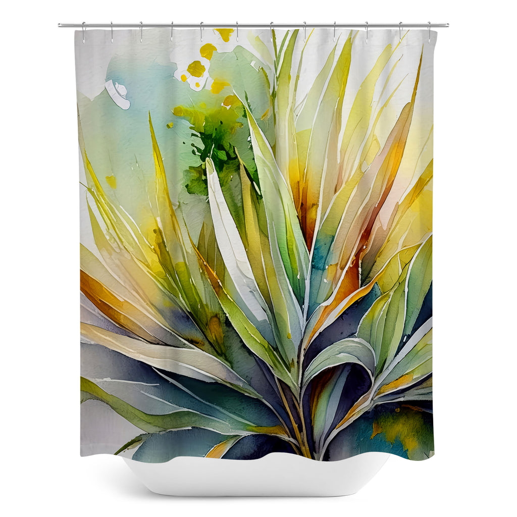 Floral Shower Curtain, Palmetto