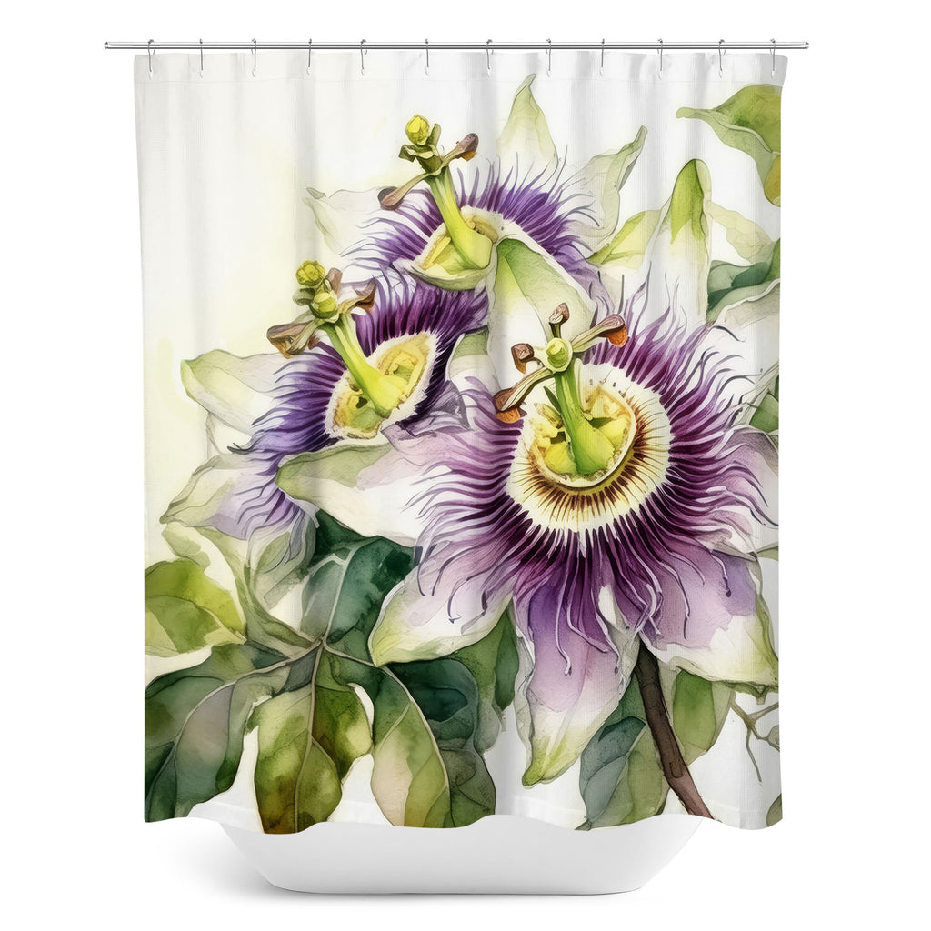 Floral Shower Curtain, Passionflower