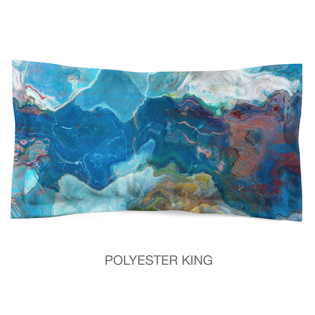 Abstract Shams in Cotton or Polyester, Patience