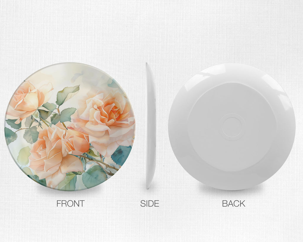 Floral Dinnerware, Peach Roses