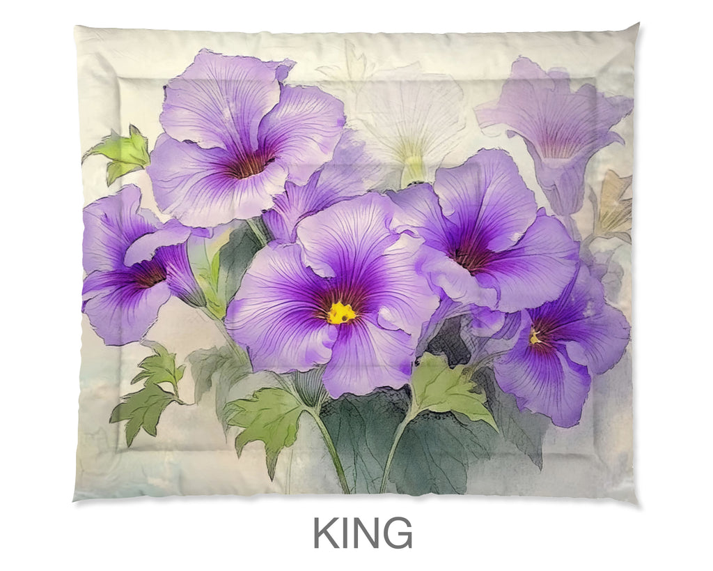 Floral Comforter, Petunias