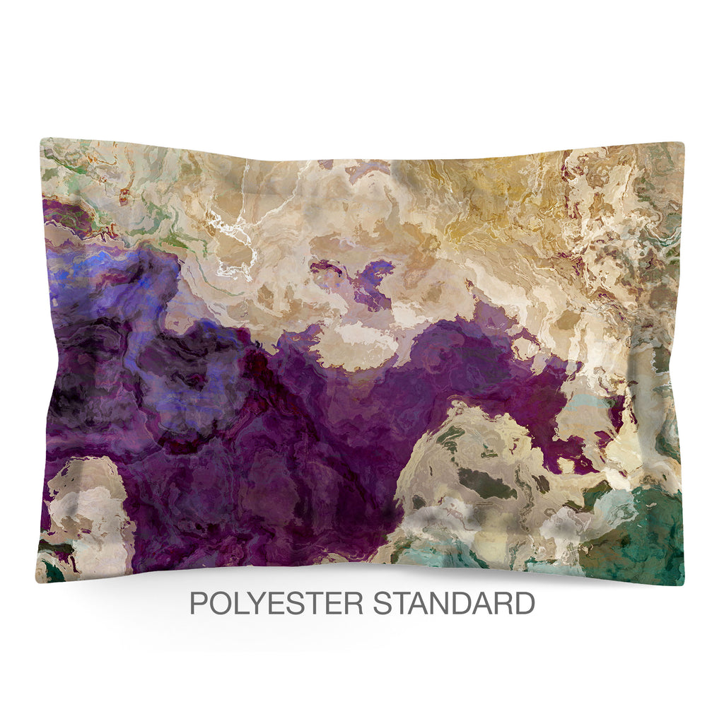 Abstract Shams in Cotton or Polyester, Plum Creek