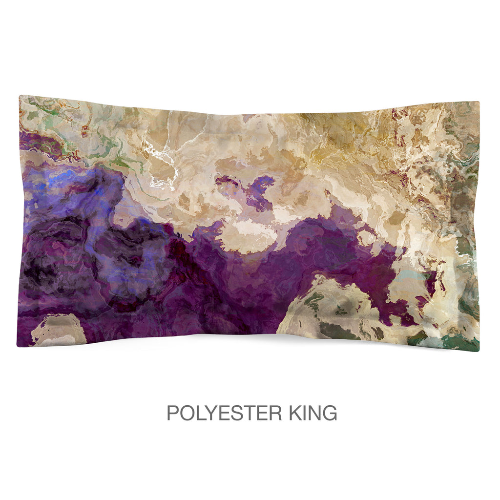 Abstract Shams in Cotton or Polyester, Plum Creek