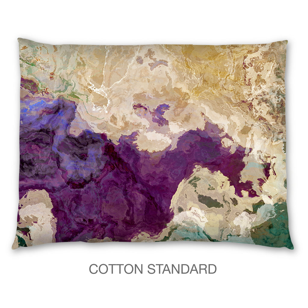 Abstract Shams in Cotton or Polyester, Plum Creek
