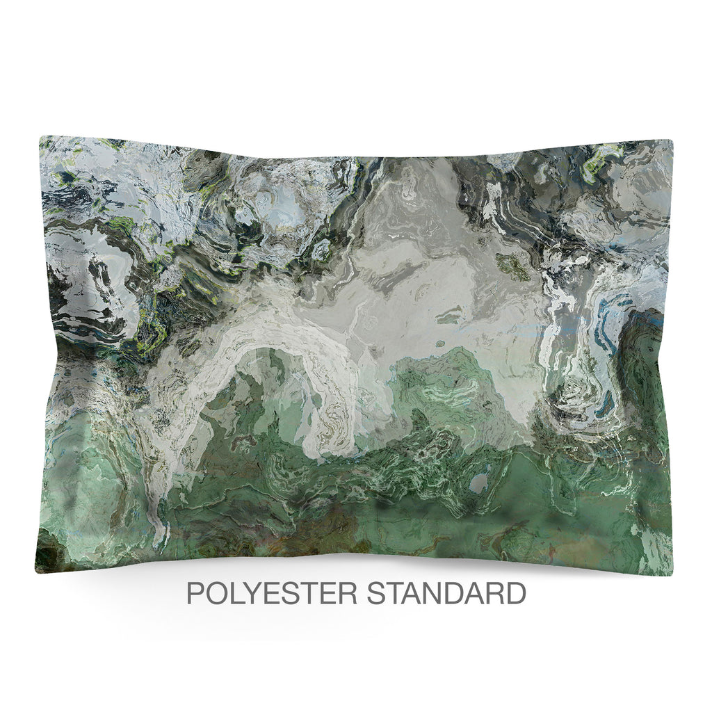 Abstract Shams in Cotton or Polyester, River Wind