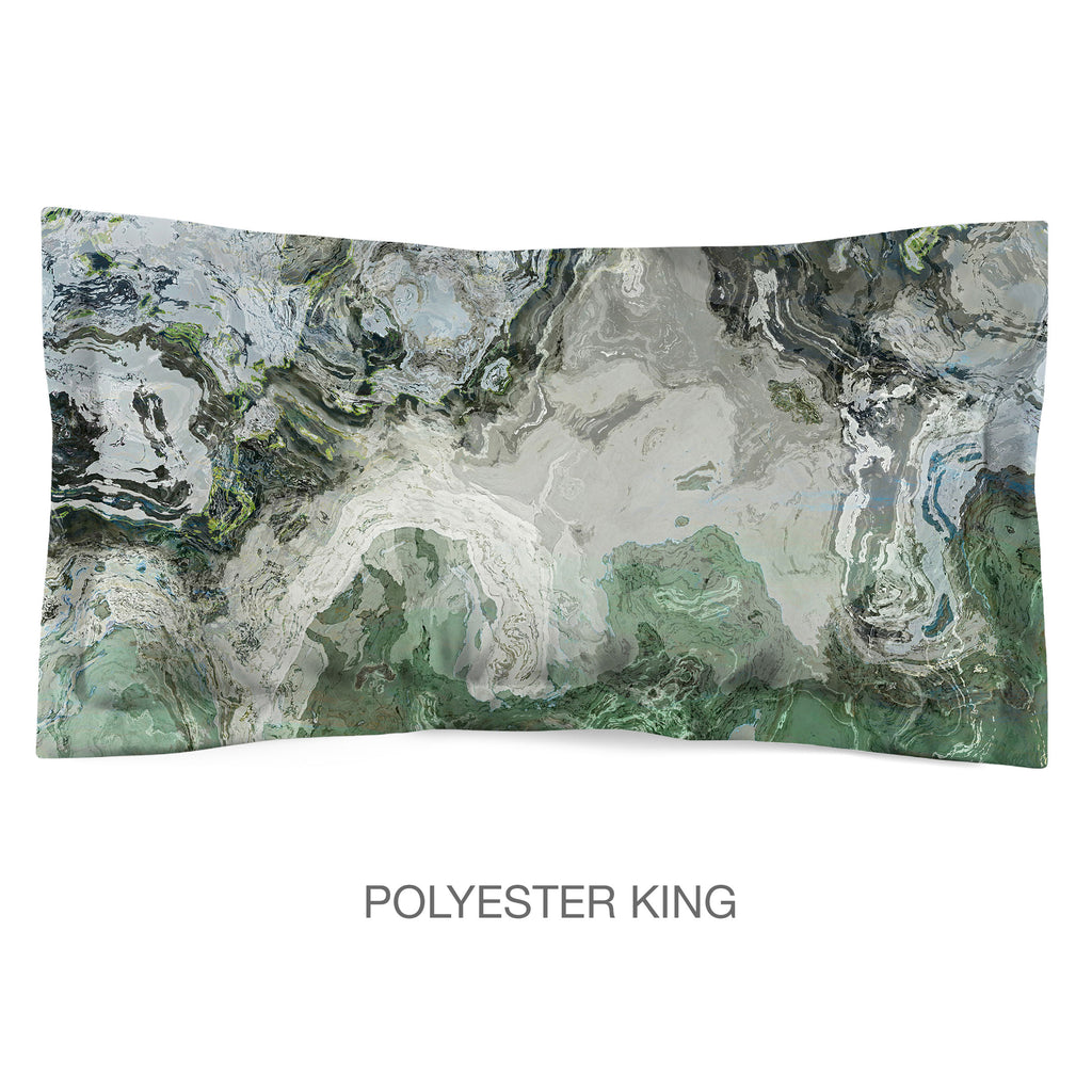 Abstract Shams in Cotton or Polyester, River Wind