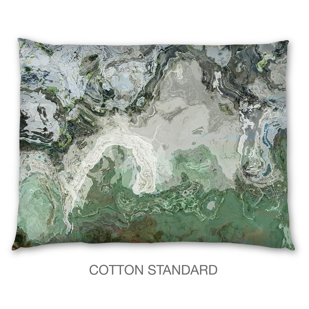 Abstract Shams in Cotton or Polyester, River Wind