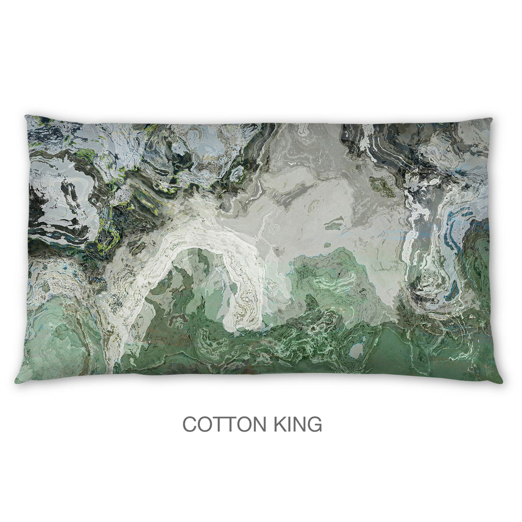 Abstract Shams in Cotton or Polyester, River Wind