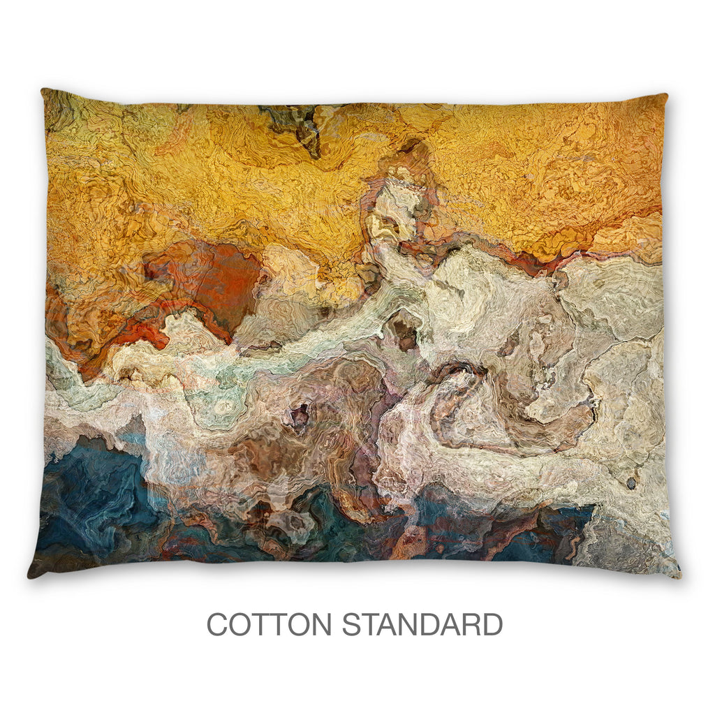 Abstract Shams in Cotton or Polyester, Rock Solid