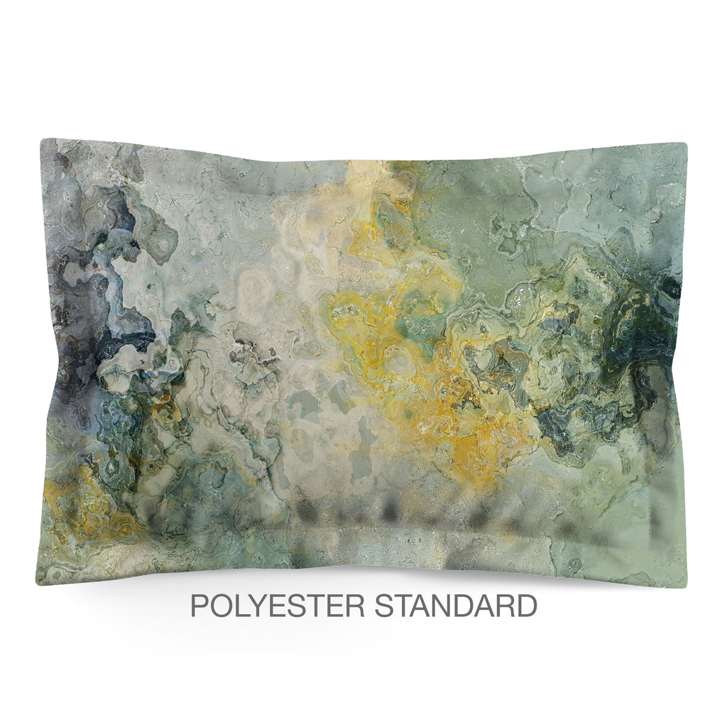 Abstract Shams in Cotton or Polyester, Sage Lake