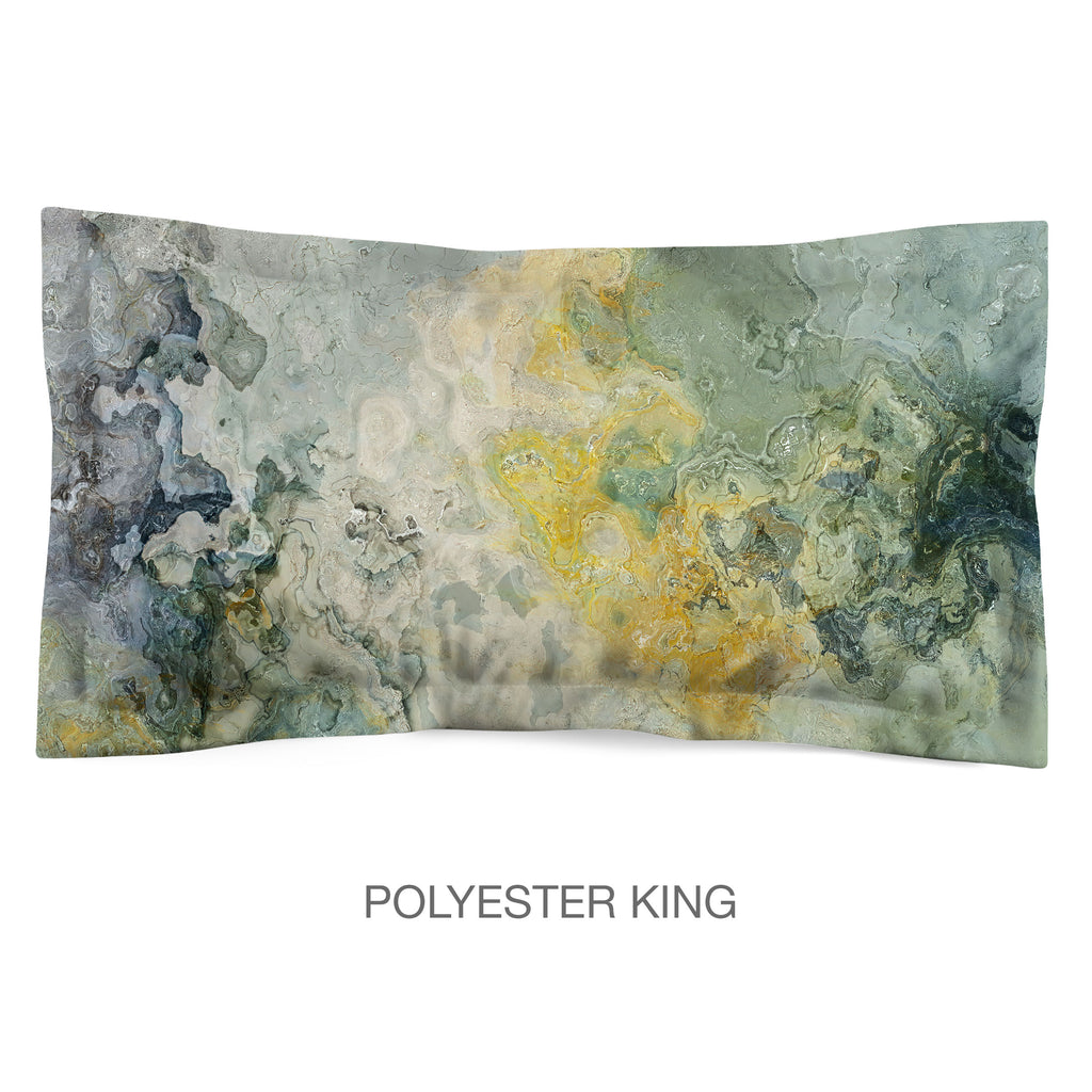 Abstract Shams in Cotton or Polyester, Sage Lake