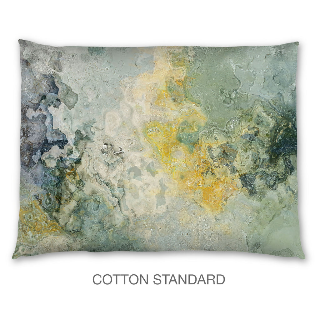 Abstract Shams in Cotton or Polyester, Sage Lake