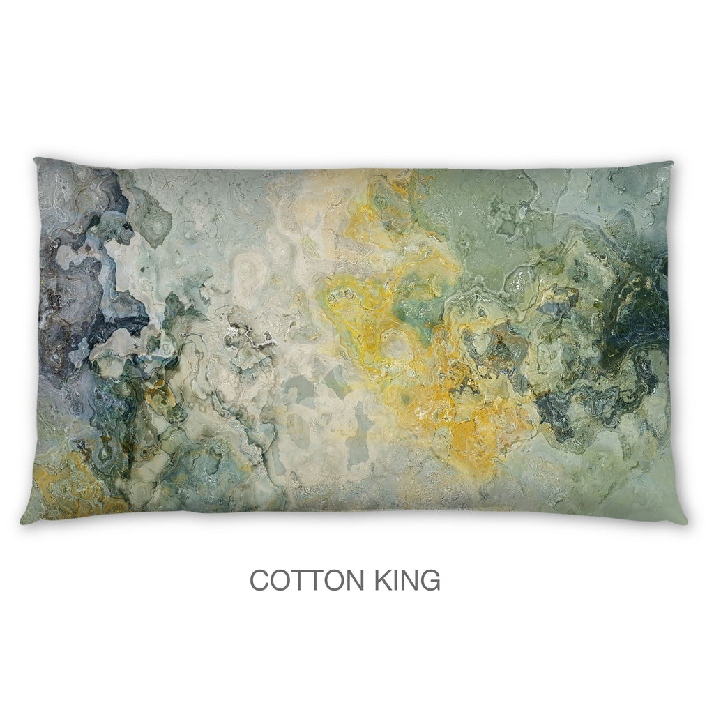 Abstract Shams in Cotton or Polyester, Sage Lake