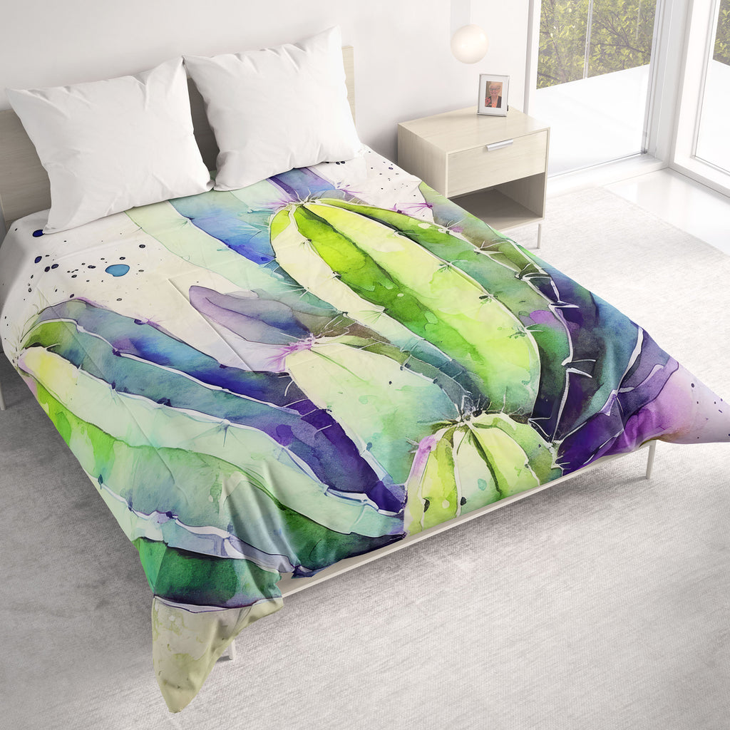 Floral Comforter, Saguaro Cactus