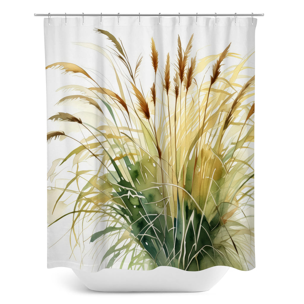 Floral Shower Curtain, Sea Oats