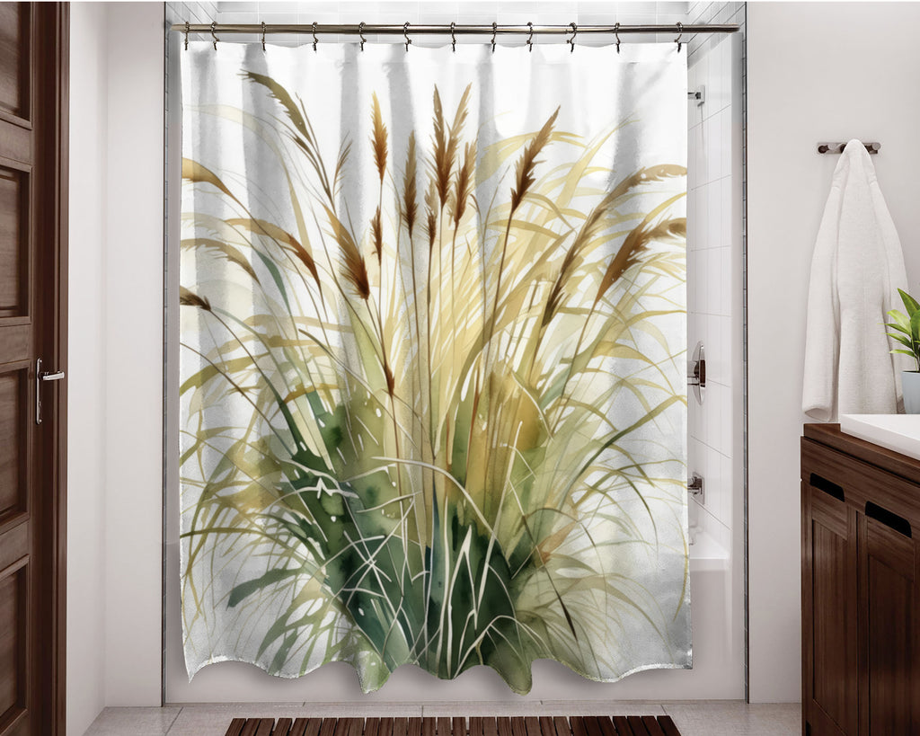 Floral Shower Curtain, Sea Oats