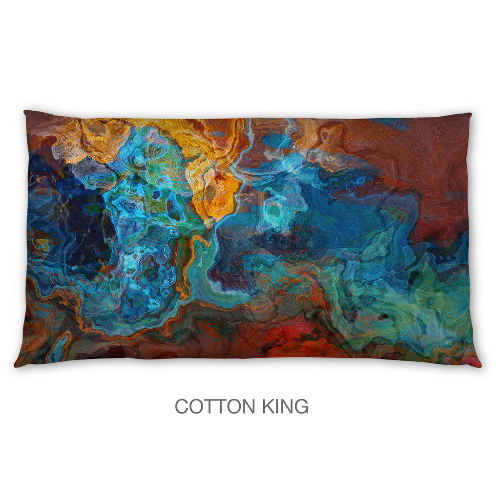 Abstract Shams in Cotton or Polyester, Sedona Sunrise