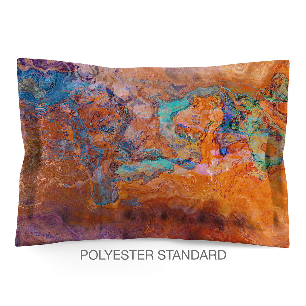 Abstract Shams in Cotton or Polyester, Southwest Archetype