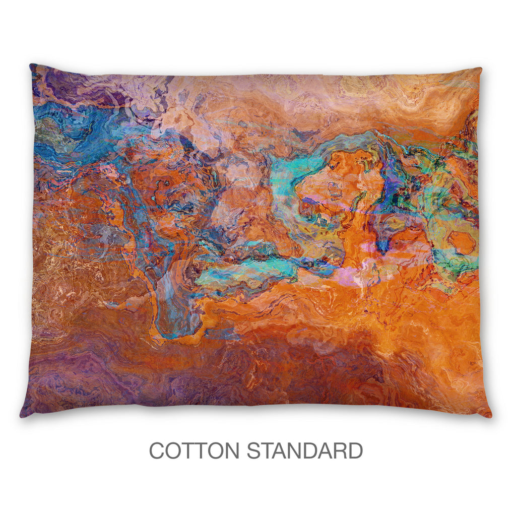 Abstract Shams in Cotton or Polyester, Southwest Archetype