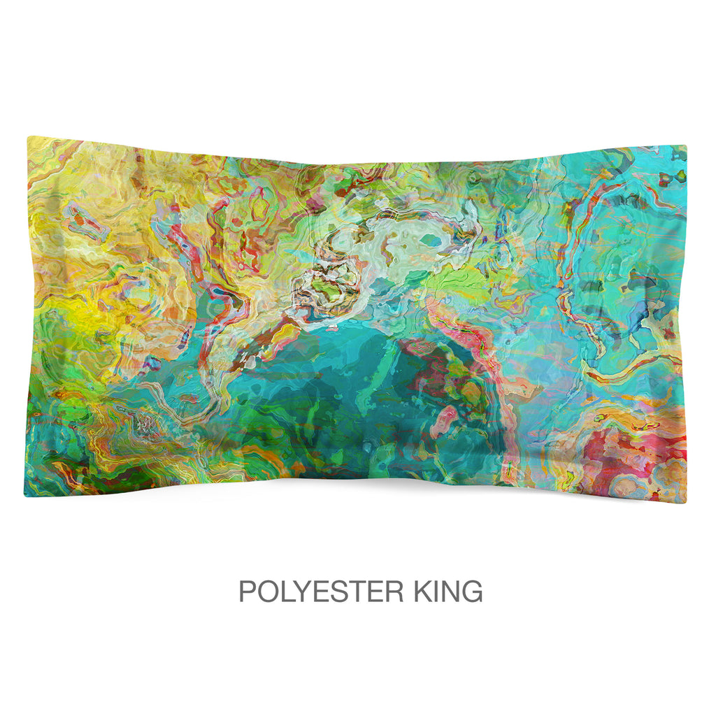 Abstract Shams in Cotton or Polyester, Spring Melody