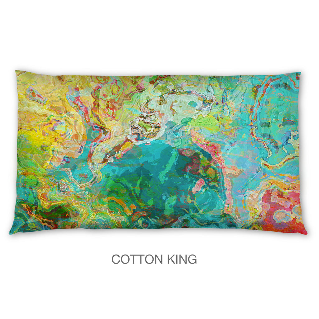 Abstract Shams in Cotton or Polyester, Spring Melody
