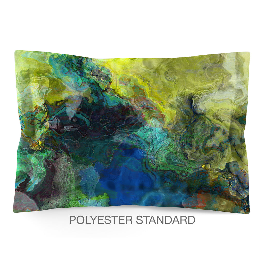 Abstract Shams in Cotton or Polyester, Swimmer