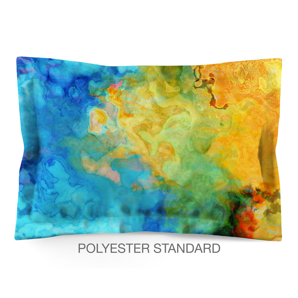 Abstract Shams in Cotton or Polyester, Tidal Force