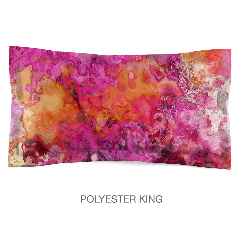 Abstract Shams in Cotton or Polyester, Topical