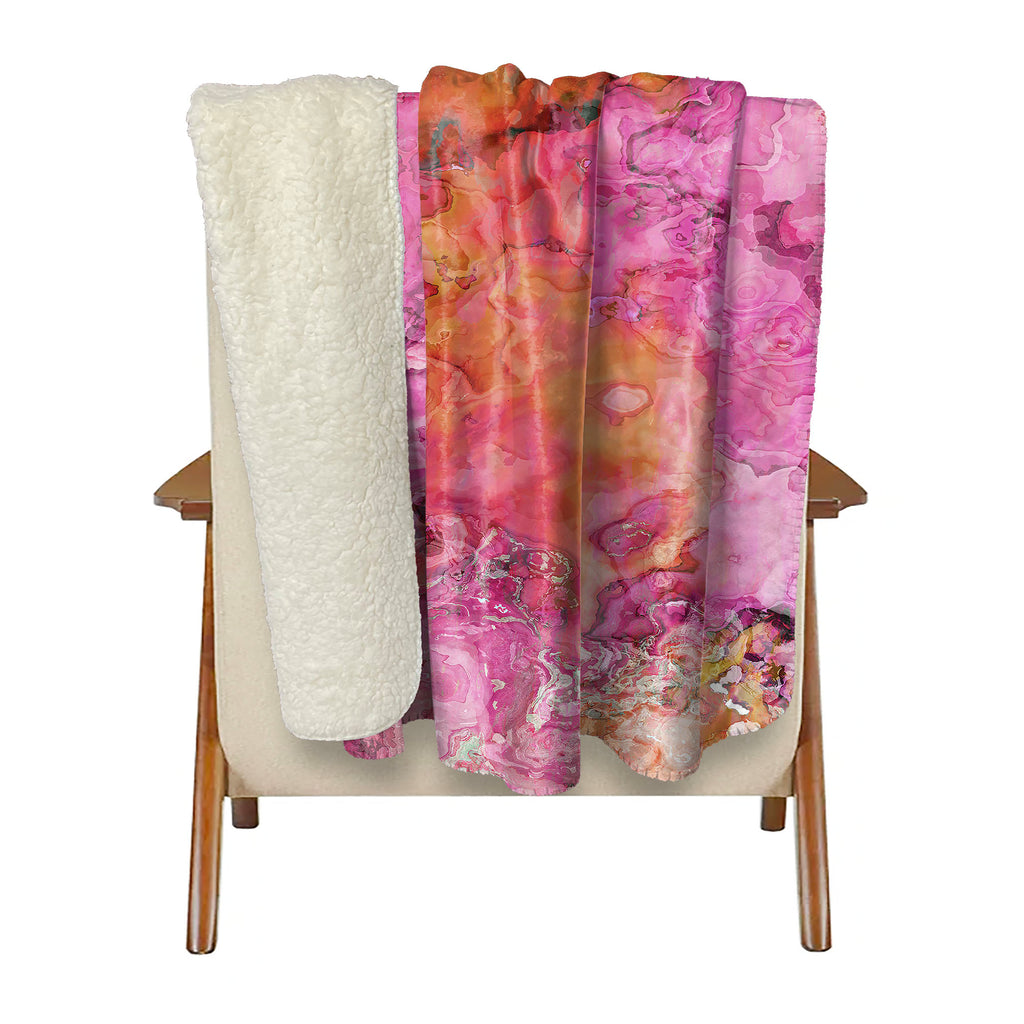 Sherpa Fleece Throw, Topical
