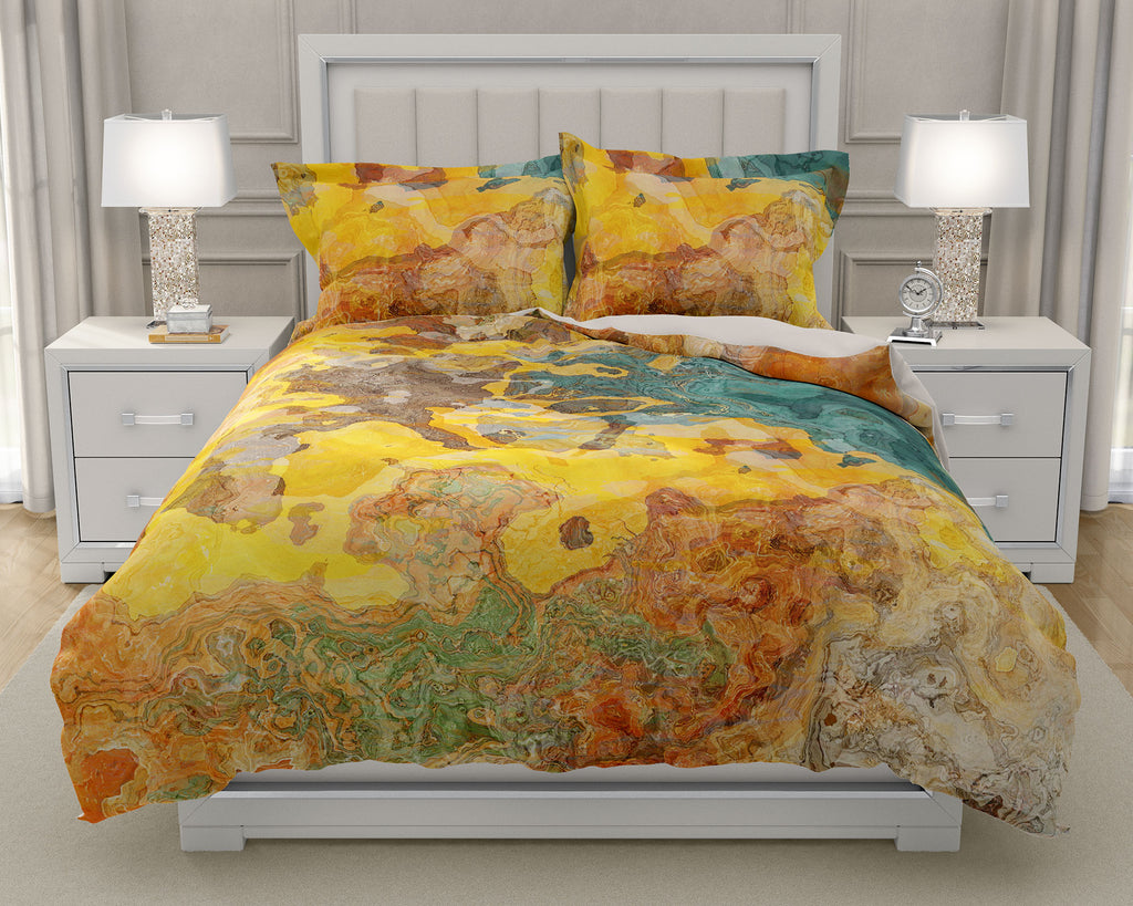 Abstract Art Duvet Cover, King, Queen, Twin Contemporary Bedroom Decor