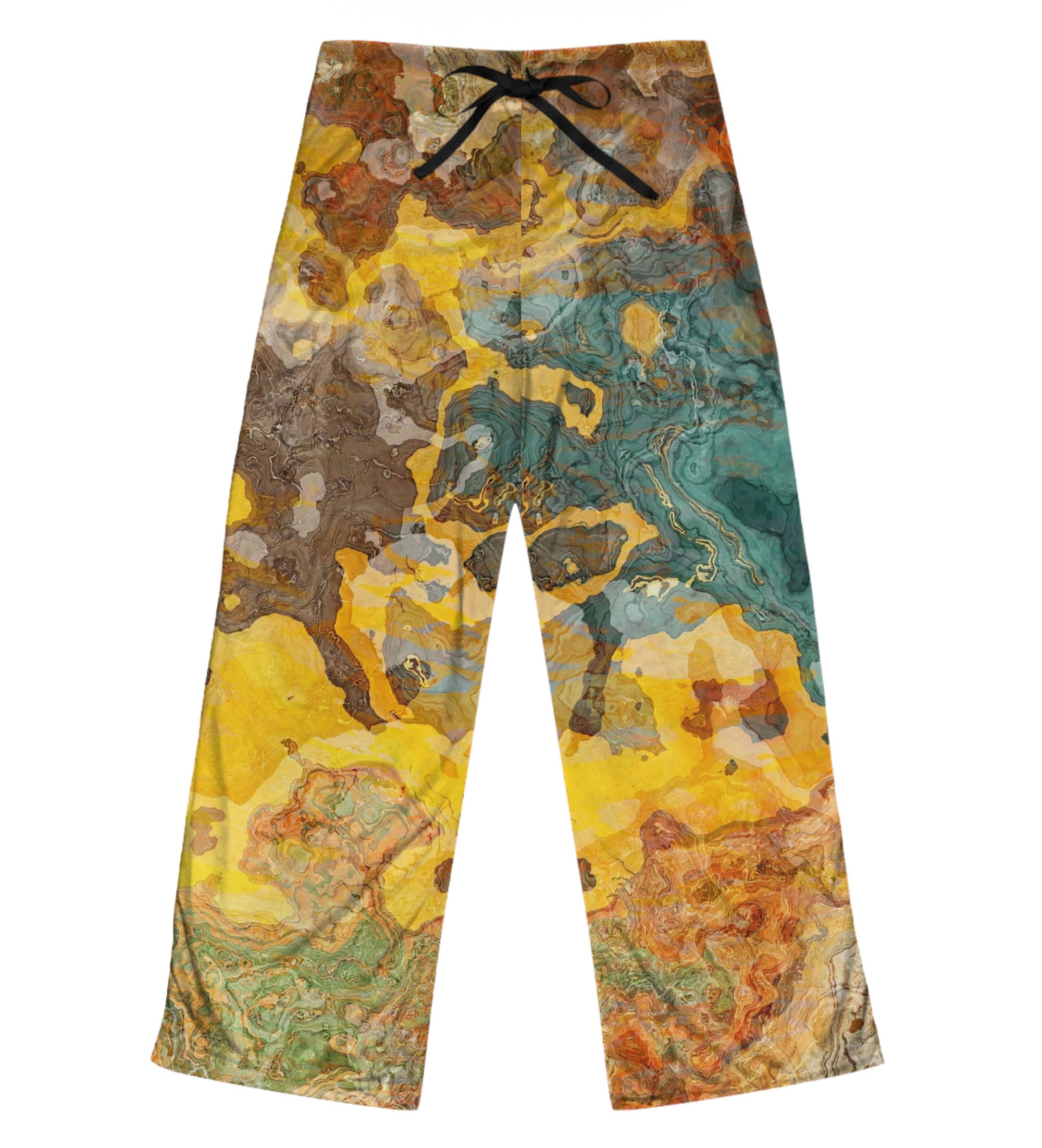 Abstract Art Pajama Pants, Lounge Pants Contemporary Design Yoga