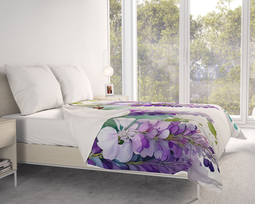 Floral Comforter, Wisteria