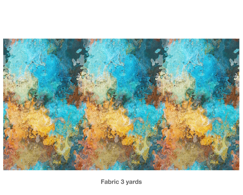 Abstract Fabric by the Yard, Xanadu