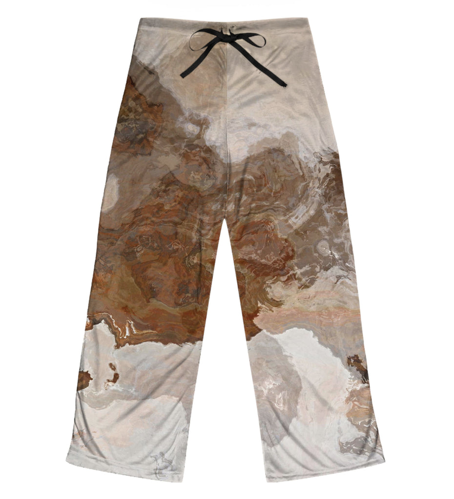 Abstract Art Pajama Pants, Lounge Pants Contemporary Design Yoga Pants
