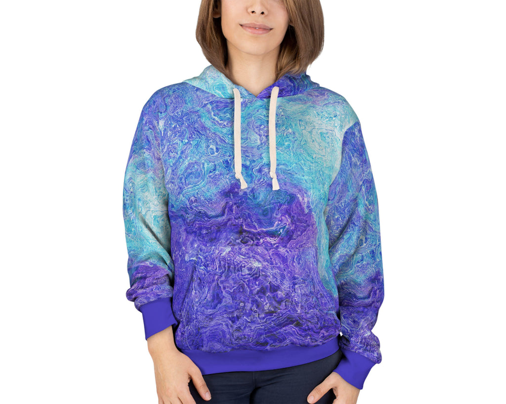 Pullover Hoodie, Blue Movement