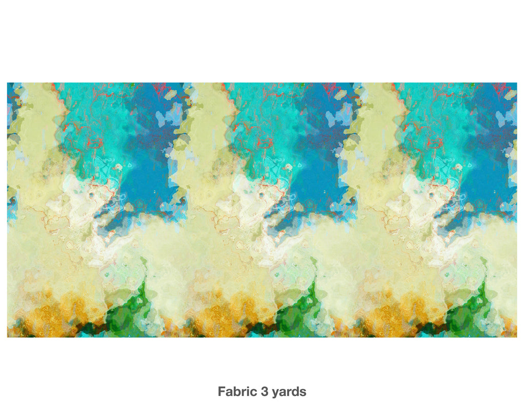 Abstract Fabric by the Yard, Coastal