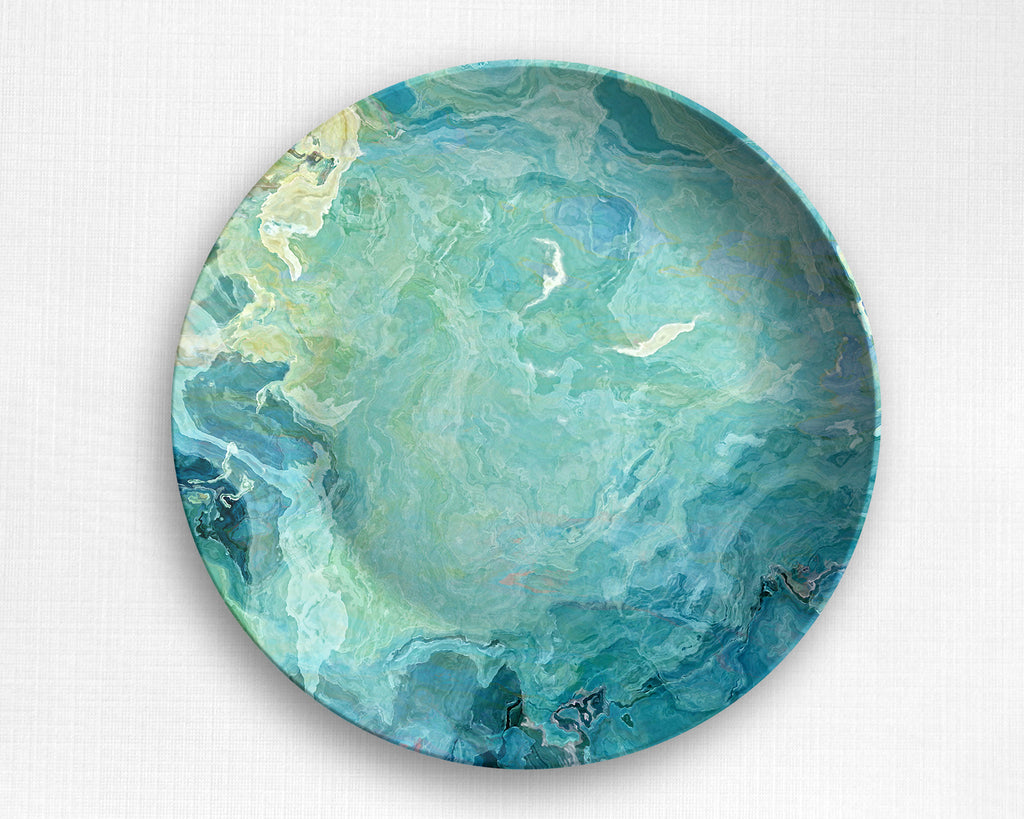 Abstract art outdoor Plate, microwave safe tableware