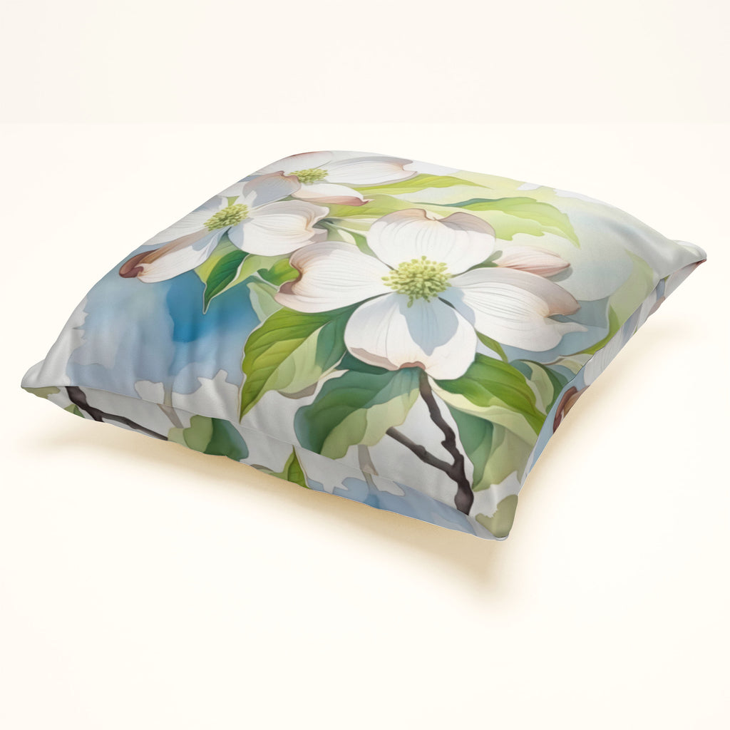 Floral Pillow Cover, Dogwood